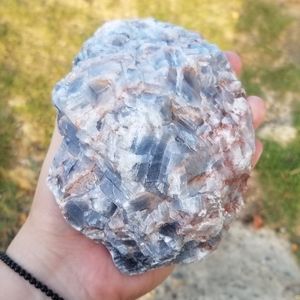 (SOLD LOCALLY) Raw Blue Calcite